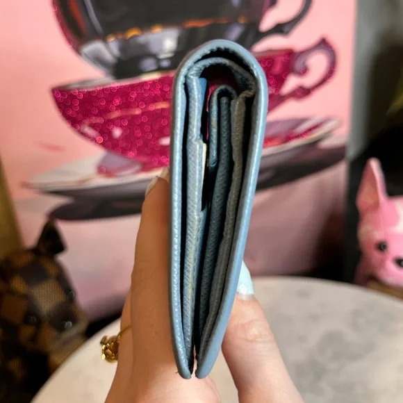 Prada Saffiano Leather Compact Wallet - Picture 7 of 15